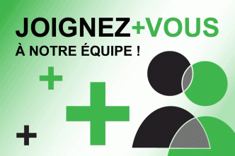 Image animée pour recruter du personnel et joindre l'équipe de la FROHME